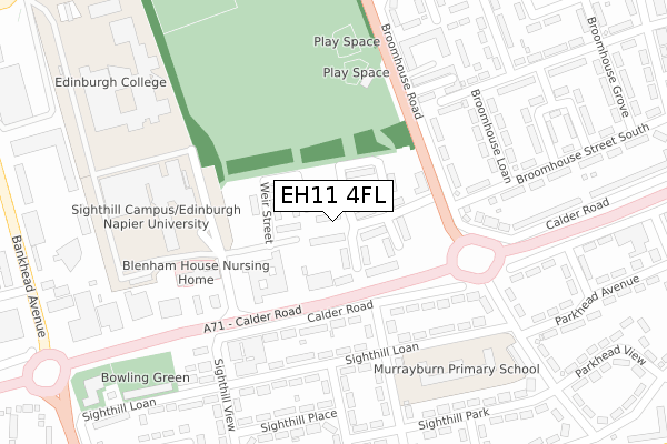 EH11 4FL map - large scale - OS Open Zoomstack (Ordnance Survey) EH11 4FL map - large scale - OS Open Zoomstack (Ordnance Survey)