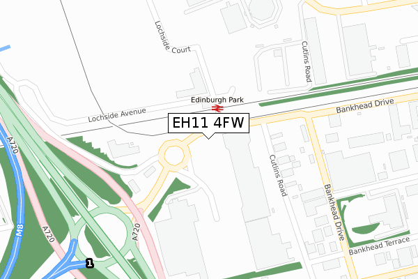 EH11 4FW map - large scale - OS Open Zoomstack (Ordnance Survey) EH11 4FW map - large scale - OS Open Zoomstack (Ordnance Survey)