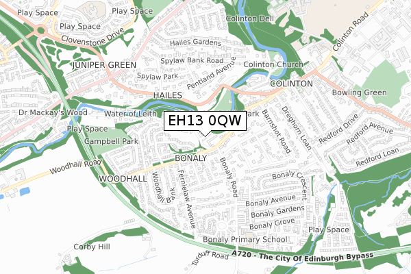 EH13 0QW map - small scale - OS Open Zoomstack (Ordnance Survey) EH13 0QW map - small scale - OS Open Zoomstack (Ordnance Survey)