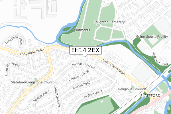 EH14 2EX map - large scale - OS Open Zoomstack (Ordnance Survey) EH14 2EX map - large scale - OS Open Zoomstack (Ordnance Survey)