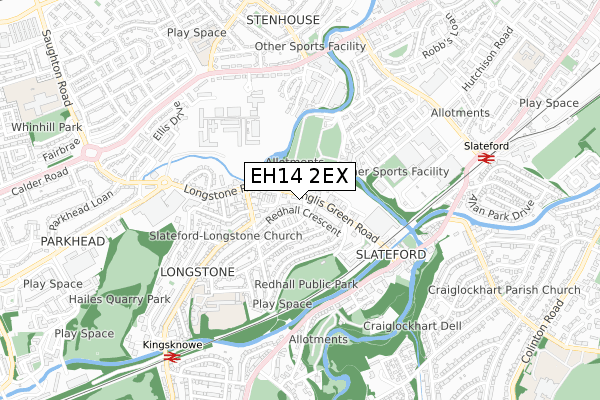 EH14 2EX map - small scale - OS Open Zoomstack (Ordnance Survey) EH14 2EX map - small scale - OS Open Zoomstack (Ordnance Survey)