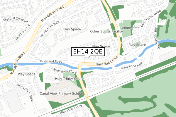 EH14 2QE map - large scale - OS Open Zoomstack (Ordnance Survey) EH14 2QE map - large scale - OS Open Zoomstack (Ordnance Survey)