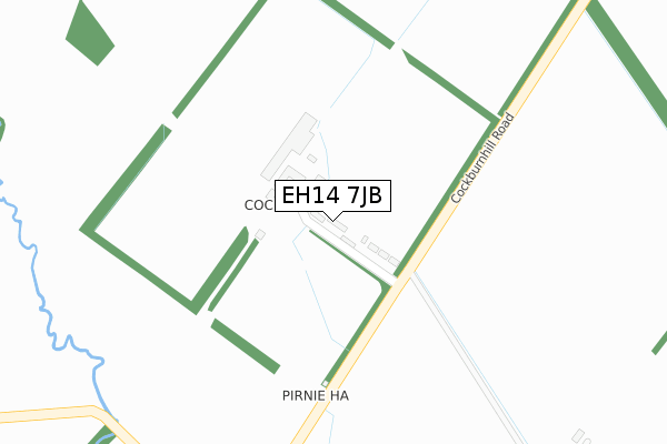 EH14 7JB map - large scale - OS Open Zoomstack (Ordnance Survey)