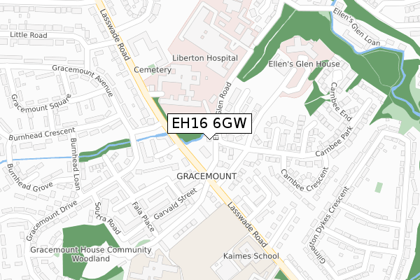 EH16 6GW map - large scale - OS Open Zoomstack (Ordnance Survey) EH16 6GW map - large scale - OS Open Zoomstack (Ordnance Survey)