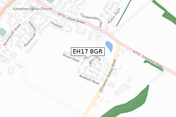 EH17 8GR map - large scale - OS Open Zoomstack (Ordnance Survey) EH17 8GR map - large scale - OS Open Zoomstack (Ordnance Survey)