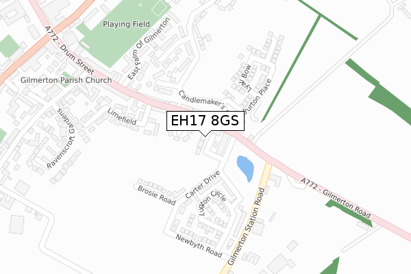 EH17 8GS map - large scale - OS Open Zoomstack (Ordnance Survey) EH17 8GS map - large scale - OS Open Zoomstack (Ordnance Survey)