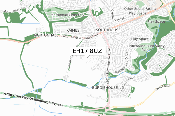 EH17 8UZ map - small scale - OS Open Zoomstack (Ordnance Survey) EH17 8UZ map - small scale - OS Open Zoomstack (Ordnance Survey)