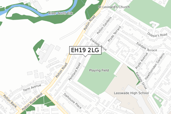 EH19 2LG map - large scale - OS Open Zoomstack (Ordnance Survey) EH19 2LG map - large scale - OS Open Zoomstack (Ordnance Survey)
