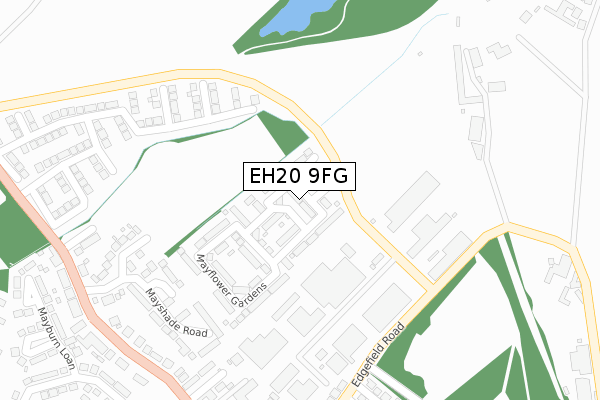 EH20 9FG map - large scale - OS Open Zoomstack (Ordnance Survey)