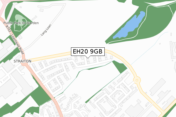 EH20 9GB map - large scale - OS Open Zoomstack (Ordnance Survey)