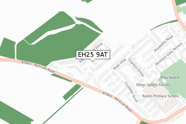 EH25 9AT map - large scale - OS Open Zoomstack (Ordnance Survey) EH25 9AT map - large scale - OS Open Zoomstack (Ordnance Survey)