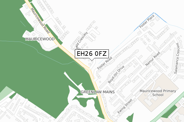EH26 0FZ map - large scale - OS Open Zoomstack (Ordnance Survey) EH26 0FZ map - large scale - OS Open Zoomstack (Ordnance Survey)