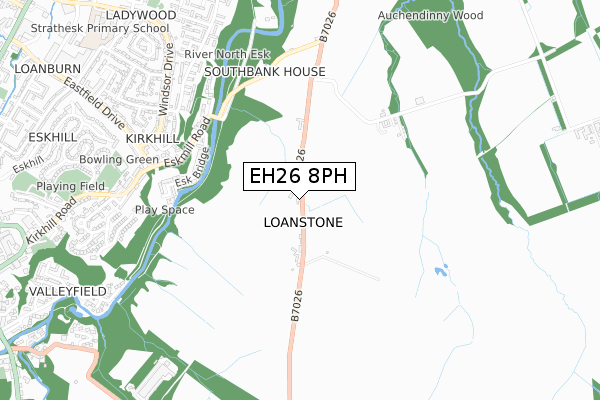 EH26 8PH map - small scale - OS Open Zoomstack (Ordnance Survey) EH26 8PH map - small scale - OS Open Zoomstack (Ordnance Survey)