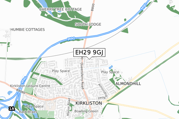 EH29 9GJ map - small scale - OS Open Zoomstack (Ordnance Survey) EH29 9GJ map - small scale - OS Open Zoomstack (Ordnance Survey)