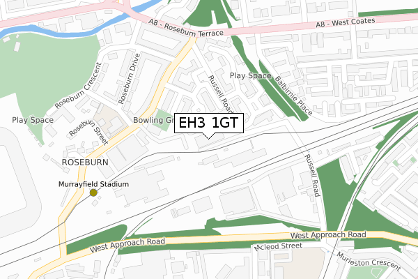 EH3 1GT map - large scale - OS Open Zoomstack (Ordnance Survey) EH3 1GT map - large scale - OS Open Zoomstack (Ordnance Survey)