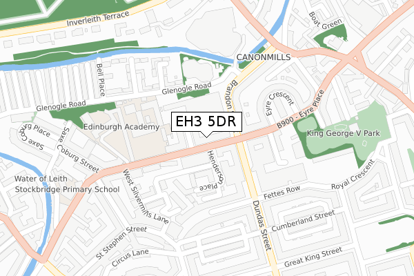 EH3 5DR map - large scale - OS Open Zoomstack (Ordnance Survey)