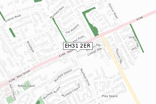EH31 2ER map - large scale - OS Open Zoomstack (Ordnance Survey) EH31 2ER map - large scale - OS Open Zoomstack (Ordnance Survey)