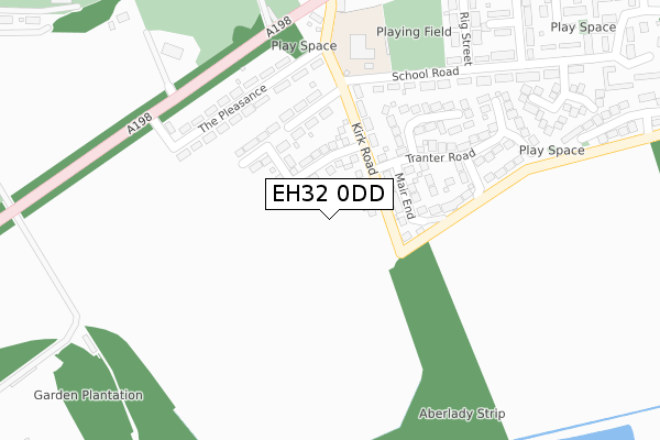 EH32 0DD map - large scale - OS Open Zoomstack (Ordnance Survey) EH32 0DD map - large scale - OS Open Zoomstack (Ordnance Survey)