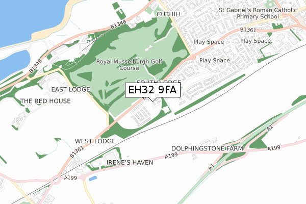 EH32 9FA map - small scale - OS Open Zoomstack (Ordnance Survey) EH32 9FA map - small scale - OS Open Zoomstack (Ordnance Survey)
