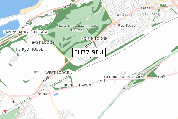 EH32 9FU map - small scale - OS Open Zoomstack (Ordnance Survey) EH32 9FU map - small scale - OS Open Zoomstack (Ordnance Survey)