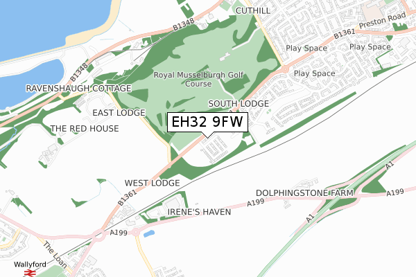 EH32 9FW map - small scale - OS Open Zoomstack (Ordnance Survey) EH32 9FW map - small scale - OS Open Zoomstack (Ordnance Survey)