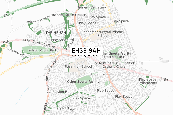 EH33 9AH map - small scale - OS Open Zoomstack (Ordnance Survey) EH33 9AH map - small scale - OS Open Zoomstack (Ordnance Survey)