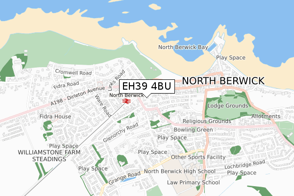 EH39 4BU map - small scale - OS Open Zoomstack (Ordnance Survey) EH39 4BU map - small scale - OS Open Zoomstack (Ordnance Survey)