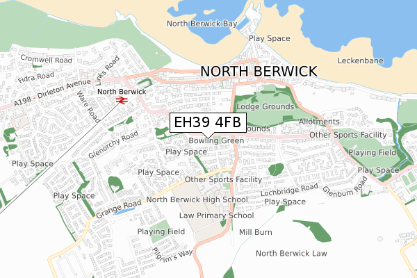 EH39 4FB map - small scale - OS Open Zoomstack (Ordnance Survey) EH39 4FB map - small scale - OS Open Zoomstack (Ordnance Survey)
