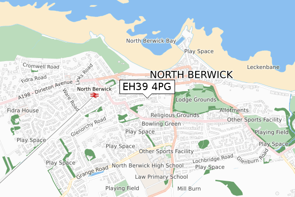 EH39 4PG map - small scale - OS Open Zoomstack (Ordnance Survey) EH39 4PG map - small scale - OS Open Zoomstack (Ordnance Survey)