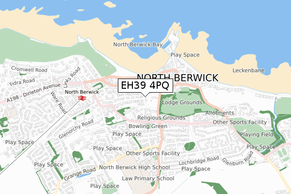 EH39 4PQ map - small scale - OS Open Zoomstack (Ordnance Survey) EH39 4PQ map - small scale - OS Open Zoomstack (Ordnance Survey)