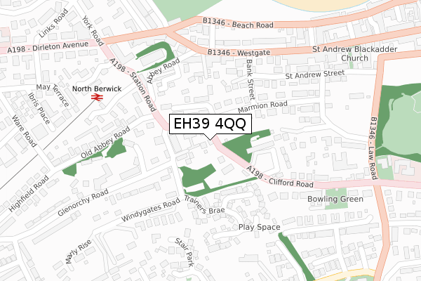 EH39 4QQ map - large scale - OS Open Zoomstack (Ordnance Survey) EH39 4QQ map - large scale - OS Open Zoomstack (Ordnance Survey)