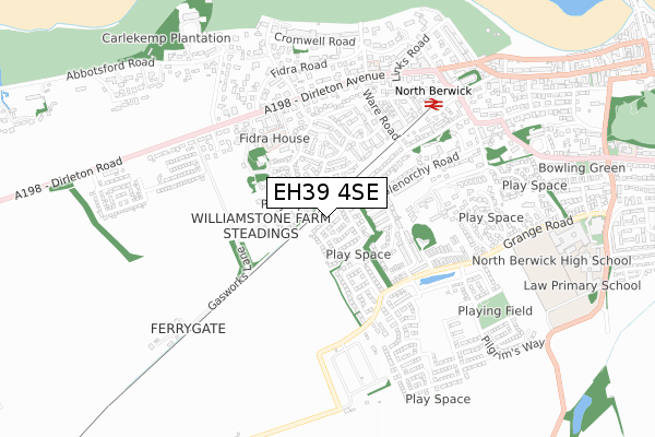 EH39 4SE map - small scale - OS Open Zoomstack (Ordnance Survey) EH39 4SE map - small scale - OS Open Zoomstack (Ordnance Survey)