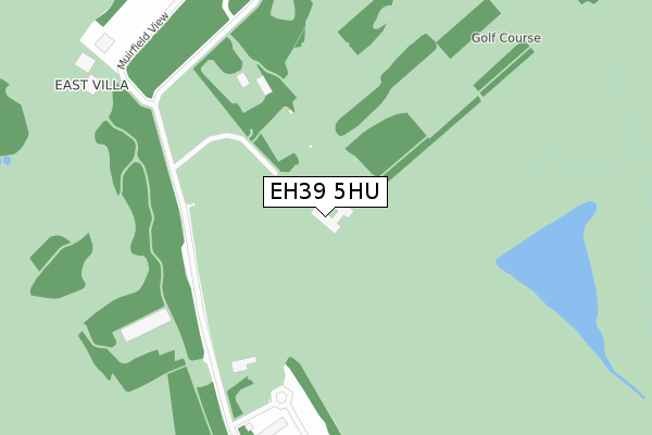 EH39 5HU map - large scale - OS Open Zoomstack (Ordnance Survey)