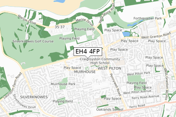 EH4 4FP map - small scale - OS Open Zoomstack (Ordnance Survey) EH4 4FP map - small scale - OS Open Zoomstack (Ordnance Survey)