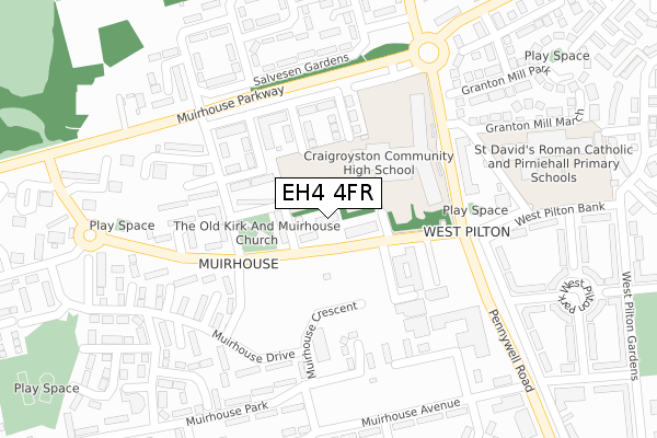 EH4 4FR map - large scale - OS Open Zoomstack (Ordnance Survey) EH4 4FR map - large scale - OS Open Zoomstack (Ordnance Survey)