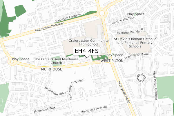 EH4 4FS map - large scale - OS Open Zoomstack (Ordnance Survey) EH4 4FS map - large scale - OS Open Zoomstack (Ordnance Survey)