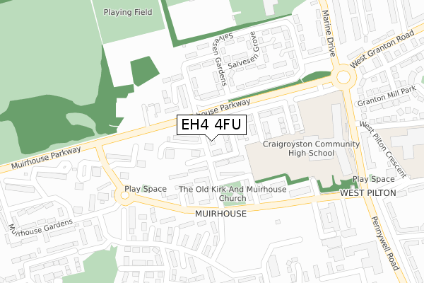 EH4 4FU map - large scale - OS Open Zoomstack (Ordnance Survey) EH4 4FU map - large scale - OS Open Zoomstack (Ordnance Survey)