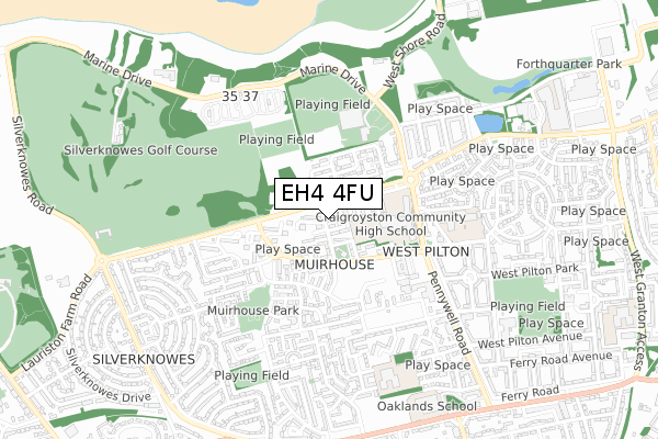 EH4 4FU map - small scale - OS Open Zoomstack (Ordnance Survey) EH4 4FU map - small scale - OS Open Zoomstack (Ordnance Survey)
