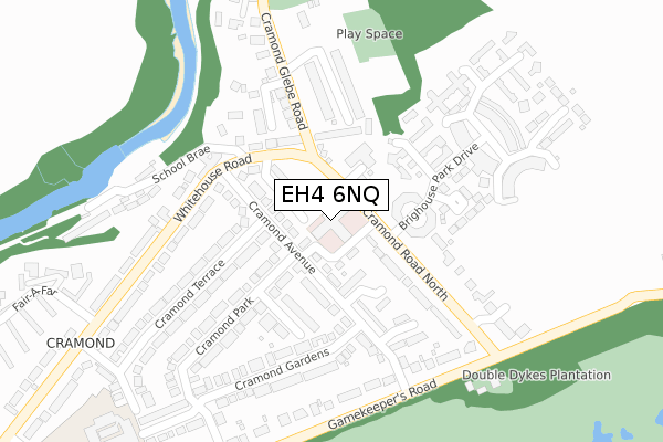 EH4 6NQ map - large scale - OS Open Zoomstack (Ordnance Survey)