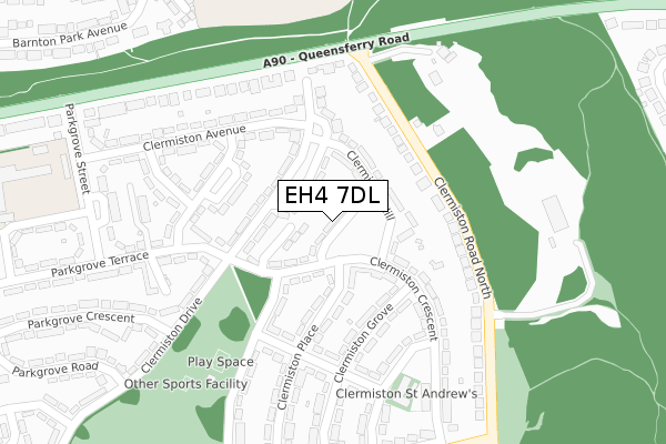 EH4 7DL map - large scale - OS Open Zoomstack (Ordnance Survey) EH4 7DL map - large scale - OS Open Zoomstack (Ordnance Survey)