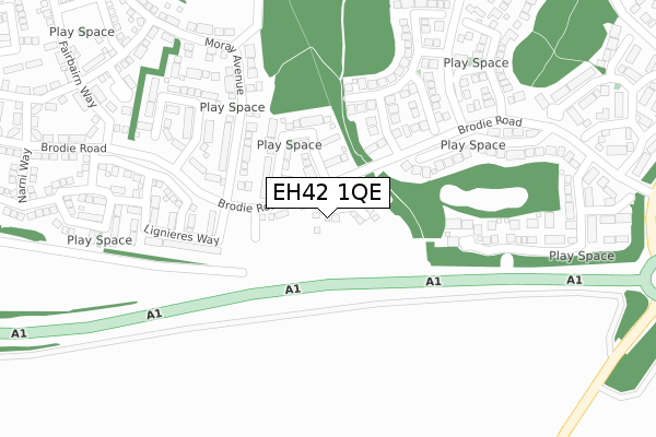EH42 1QE map - large scale - OS Open Zoomstack (Ordnance Survey) EH42 1QE map - large scale - OS Open Zoomstack (Ordnance Survey)