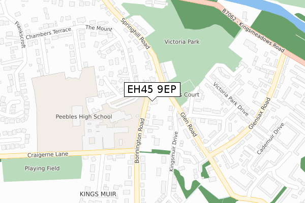 EH45 9EP map - large scale - OS Open Zoomstack (Ordnance Survey) EH45 9EP map - large scale - OS Open Zoomstack (Ordnance Survey)
