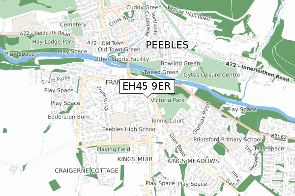 EH45 9ER map - small scale - OS Open Zoomstack (Ordnance Survey) EH45 9ER map - small scale - OS Open Zoomstack (Ordnance Survey)