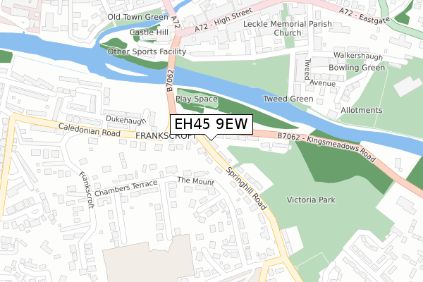 EH45 9EW map - large scale - OS Open Zoomstack (Ordnance Survey) EH45 9EW map - large scale - OS Open Zoomstack (Ordnance Survey)