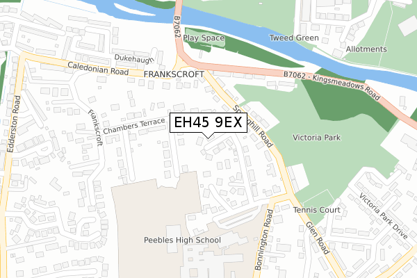 EH45 9EX map - large scale - OS Open Zoomstack (Ordnance Survey) EH45 9EX map - large scale - OS Open Zoomstack (Ordnance Survey)