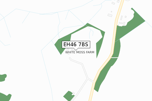 EH46 7BS map - large scale - OS Open Zoomstack (Ordnance Survey)