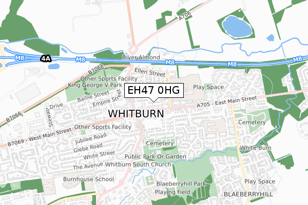 EH47 0HG map - small scale - OS Open Zoomstack (Ordnance Survey) EH47 0HG map - small scale - OS Open Zoomstack (Ordnance Survey)