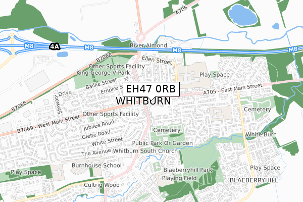EH47 0RB map - small scale - OS Open Zoomstack (Ordnance Survey) EH47 0RB map - small scale - OS Open Zoomstack (Ordnance Survey)