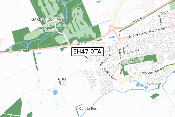 EH47 0TA map - small scale - OS Open Zoomstack (Ordnance Survey) EH47 0TA map - small scale - OS Open Zoomstack (Ordnance Survey)