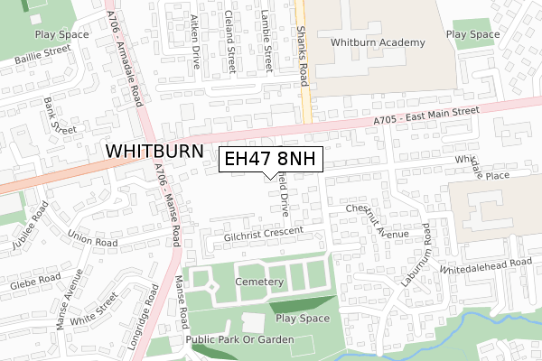 EH47 8NH map - large scale - OS Open Zoomstack (Ordnance Survey) EH47 8NH map - large scale - OS Open Zoomstack (Ordnance Survey)